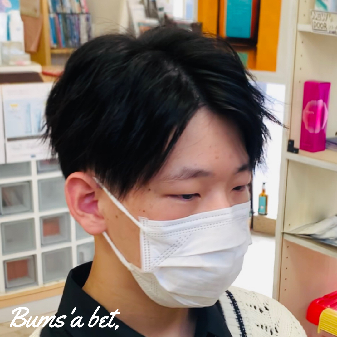 福生メンズカット マッシュ・センターパート
