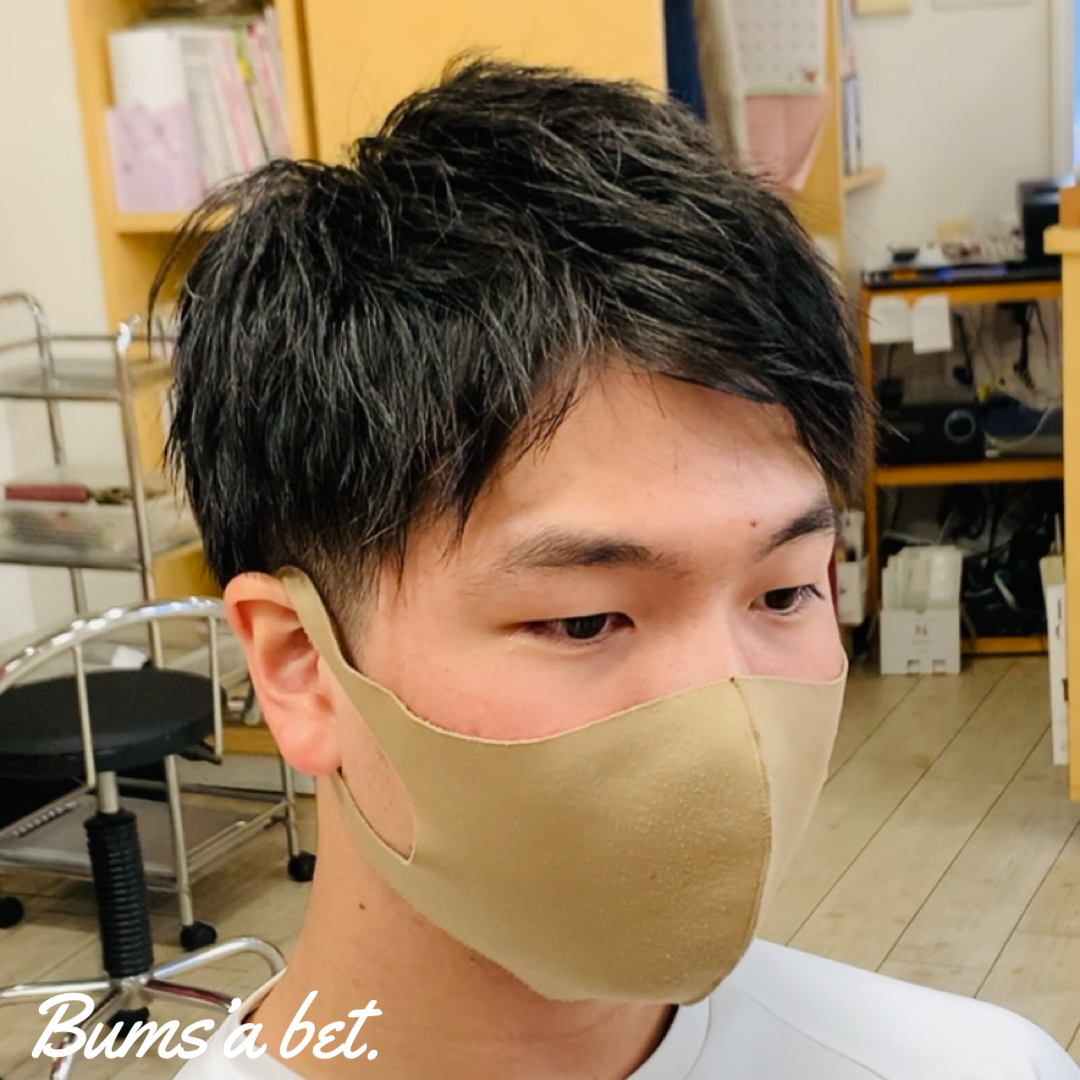 マッシュ 無造作マッシュ バングアップ 学生カット メンズカット